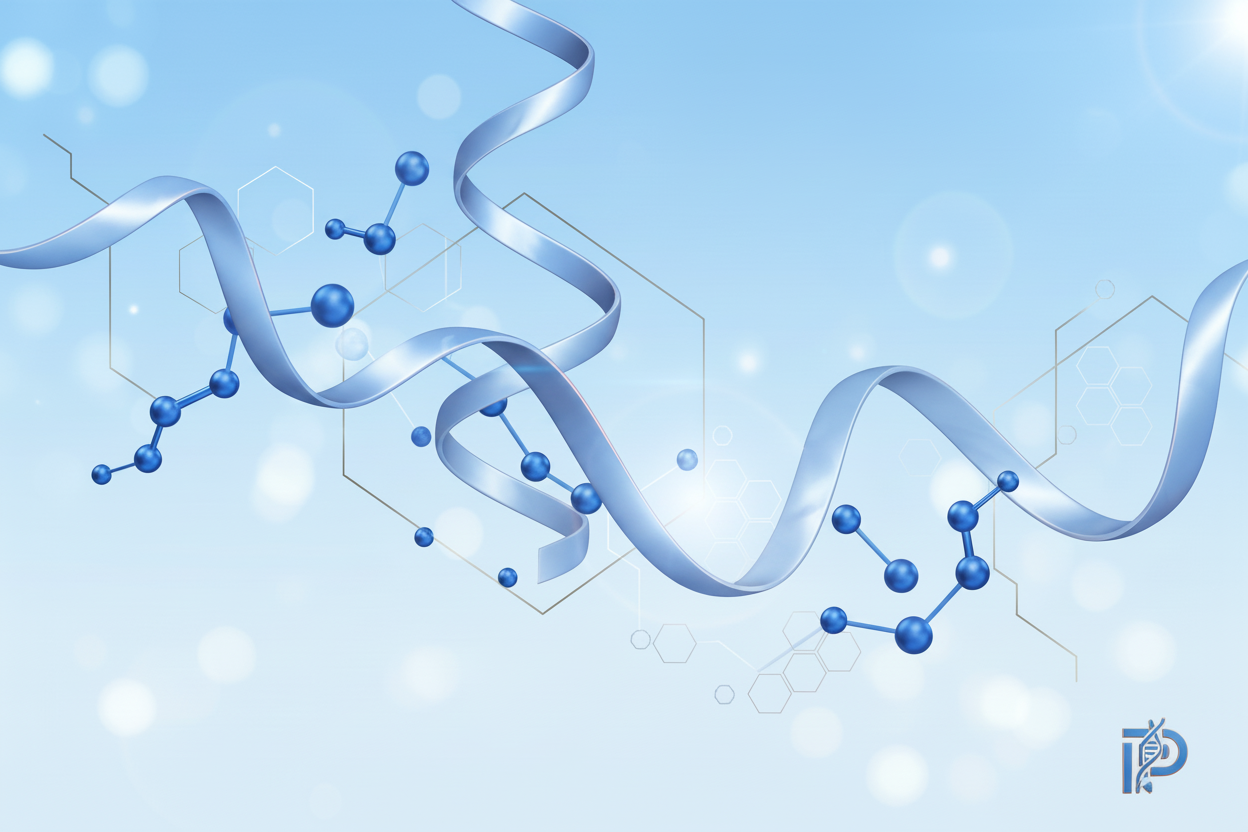 make an aesthetic image to put for a peptide company 